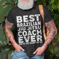Best Coach Ever And Bought Me This Jiu Jitsu Coach Unisex T-Shirt Gifts for Old Men