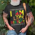 I Am Black History Black History Month & Pride T-shirt Gifts for Old Men