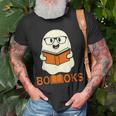 Booooks Ghost Boo Read Books Library Teacher Halloween Cute V3 T-shirt Gifts for Old Men
