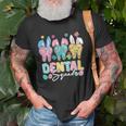 Bunny Ears Cute Tooth Dental Squad Dentist Easter Day Unisex T-Shirt Gifts for Old Men
