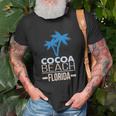Cocoa Beach Florida Palm Tree Unisex T-Shirt Gifts for Old Men