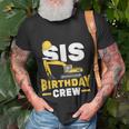 Construction Birthday Party Digger Sister Sis Birthday Crew T-Shirt Gifts for Old Men
