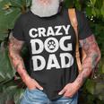 Crazy Dog Dad V2 Unisex T-Shirt Gifts for Old Men