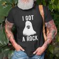 Cute Ghost Halloween I Got A Rock Unisex T-Shirt Gifts for Old Men