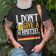 I Dont Give A Schnitzel German Beer Wurst Oktoberfest T-shirt Gifts for Old Men