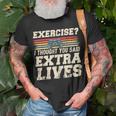 Extra Lives Video Game Controller Retro Gamer Boys V2 T-shirt Gifts for Old Men