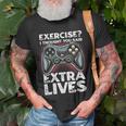 Extra Lives Video Game Controller Retro Gamer Boys V9 T-shirt Gifts for Old Men
