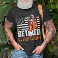 Firefighter Retired American Firefighter Captain Retirement Unisex T-Shirt Gifts for Old Men