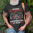 Firefighter Retired But Forever Firefighter At Heart Retirement V2 Unisex T-Shirt Gifts for Old Men