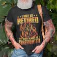 Firefighter Retired Firefighter Fire Truck Grandpa Fireman Retired V2 Unisex T-Shirt Gifts for Old Men