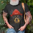 Firefighter Rottweiler Firefighter Rottweiler Dog Lover Unisex T-Shirt Gifts for Old Men