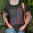 Firefighter Us American Flag Firefighter 4Th Of July Patriotic Man Woman Unisex T-Shirt Gifts for Old Men