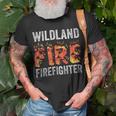 Firefighter Wildland Fire Rescue Department Firefighters Firemen V2 Unisex T-Shirt Gifts for Old Men