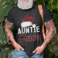 Fun Santa Hat Christmas Costume Family Matching Auntie Claus Unisex T-Shirt Gifts for Old Men