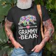 Funny Grammy Bear Mothers Day Floral Matching Family Outfits Unisex T-Shirt Gifts for Old Men
