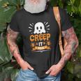 Halloween Boo Creep It Real Unisex T-Shirt Gifts for Old Men