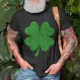 Happy Clover St Patricks Day Irish Shamrock St Pattys Day T-shirt Gifts for Old Men