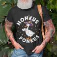 Honkus Ponkus Halloween Witch Hocus Duck Goose Funny Parody Unisex T-Shirt Gifts for Old Men