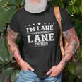 Im Lane Doing Lane Things Unisex T-Shirt Gifts for Old Men