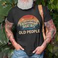 Its Weird Being The Same Age As Old People Retro Sunset Unisex T-Shirt Gifts for Old Men