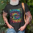 June 56 Years Old Since 1966 56Th Birthday Gifts Tie Dye Unisex T-Shirt Gifts for Old Men