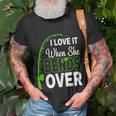 I Love It When She Bends Over Fishing Humor Fishing Hook T-shirt Gifts for Old Men
