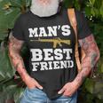 Mans Best Friend V2 Unisex T-Shirt Gifts for Old Men