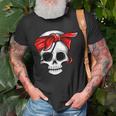 Pirate Dead With Eye Patch Red Bandana Halloween Diy Costume Unisex T-Shirt Gifts for Old Men