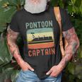 Pontoon Captain Retro Vintage Funny Boat Lake Outfit Unisex T-Shirt Gifts for Old Men