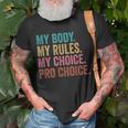 Pro Choice Feminist Rights - Pro Choice Human Rights Unisex T-Shirt Gifts for Old Men