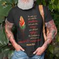 Psalm 914 Under His Wingsrefuge Double Sided T-shirt Gifts for Old Men