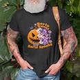 Pumpkin Daisy Sorta Sweet Sorta Spooky Halloween Unisex T-Shirt Gifts for Old Men