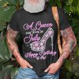 A Queen Was Born In July Fancy Birthday T-Shirt Gifts for Old Men