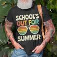 Retro Last Day Of School Schools Out For Summer Teacher Gift V3 Unisex T-Shirt Gifts for Old Men