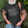 Shakespearian Sonnet-116 Poet Lover Unisex T-Shirt Gifts for Old Men