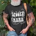 Spooky Mama Dancing Skeleton Funny Halloween Mama Unisex T-Shirt Gifts for Old Men