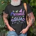 Squad Of The Birthday Mermaid Family Matching Party Squad Unisex T-Shirt Gifts for Old Men