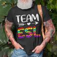 Team Esl - Esl Teacher Back To School Unisex T-Shirt Gifts for Old Men