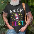 Testing Day Teacher Rock The Test Teaching Students Teachers Unisex T-Shirt Gifts for Old Men