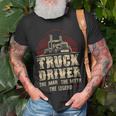 Trucker Trucker Truck Driver Vintage Truck Driver The Man The Myth Unisex T-Shirt Gifts for Old Men