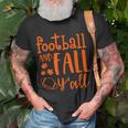 Vintage Fall Yall Halloween Funny Football And Fall Yall Unisex T-Shirt Gifts for Old Men