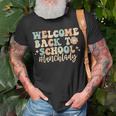 Welcome Back To School Lunch Lady Retro Groovy T-shirt Gifts for Old Men