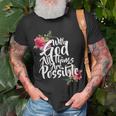 Christianity Gifts, With God All Things Are Possible Shirts