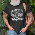 Womens Biker Lifestyle Quotes Motorcycles And Mascara Unisex T-Shirt Gifts for Old Men