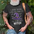 Womens I Just Took A Dna Test Womens Halloween Witch Unisex T-Shirt Gifts for Old Men