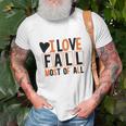 I Love Fall Most Of All V2 Men Women T-shirt Graphic Print Casual Unisex Tee