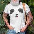 Cute Bear Panda Face Diy Easy Halloween Party Easy Costume Unisex T-Shirt Gifts for Old Men