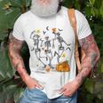 Funny Skeletons Dancing Halloween Dancing Unisex T-Shirt Gifts for Old Men