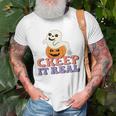 Halloween Boo With Pumpkin Creep It Real Unisex T-Shirt Gifts for Old Men