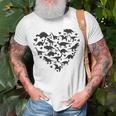 Types Of Dinosaurs Heart Dino Identification Boys Girls Kids Unisex T-Shirt Gifts for Old Men